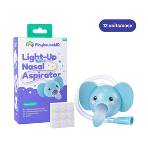 Light-Up Nasal Aspirator for Babies & Toddlers – Luna the Elephant - CS