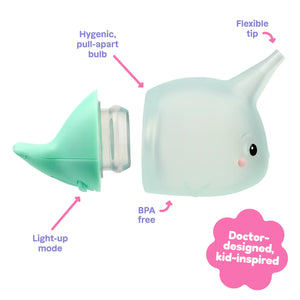 Light-Up Nasal Bulb for Babies & Toddlers – Noa the Narwhal