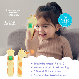 3-in-1 Infrared Thermometer for Kids & Adults - Jax the Giraffe