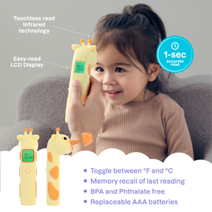 3-in-1 Infrared Thermometer for Babies & Toddlers - Jax the Giraffe
