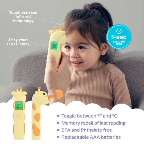 3-in-1 Infrared Thermometer for Babies & Toddlers - Jax the Giraffe