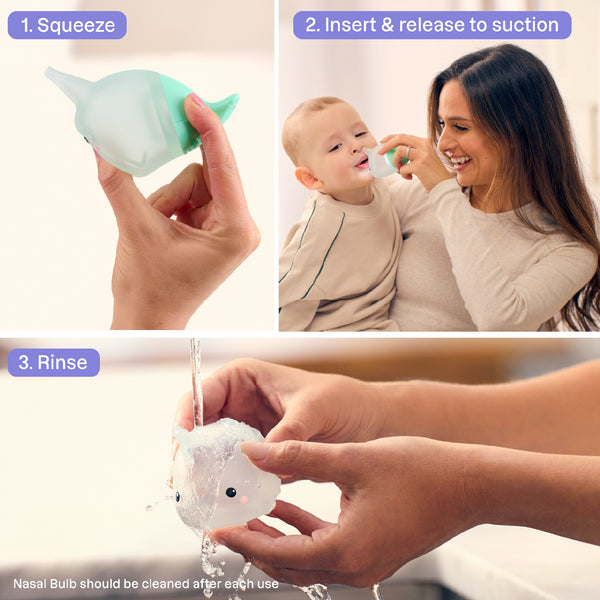 Light-Up Nasal Bulb for Babies & Toddlers – Noa the Narwhal