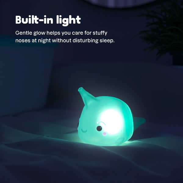 Light-Up Nasal Bulb for Babies & Toddlers – Noa the Narwhal